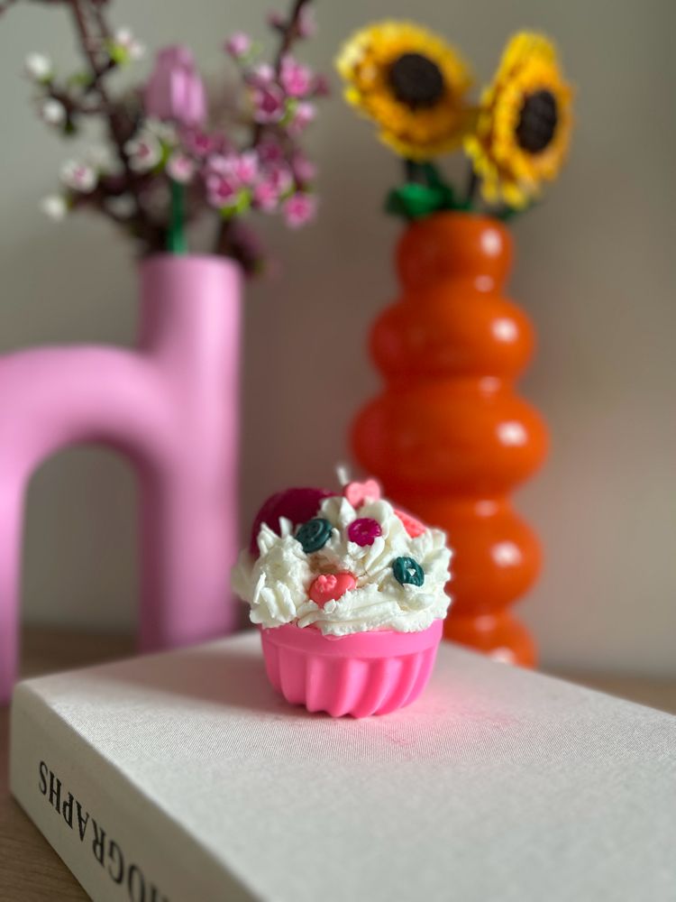 Pembe cupcake mum